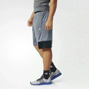 Adidas Men’s Swat Short 2 Athletic Sporty Active Gym Workout Grey Black Medium